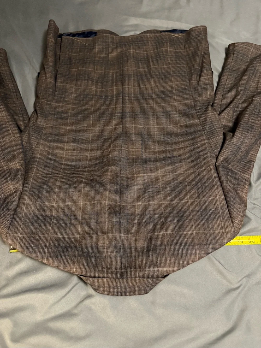 Jos A Bank Reserve silk wool sport coat blazer 40S brown plaid new